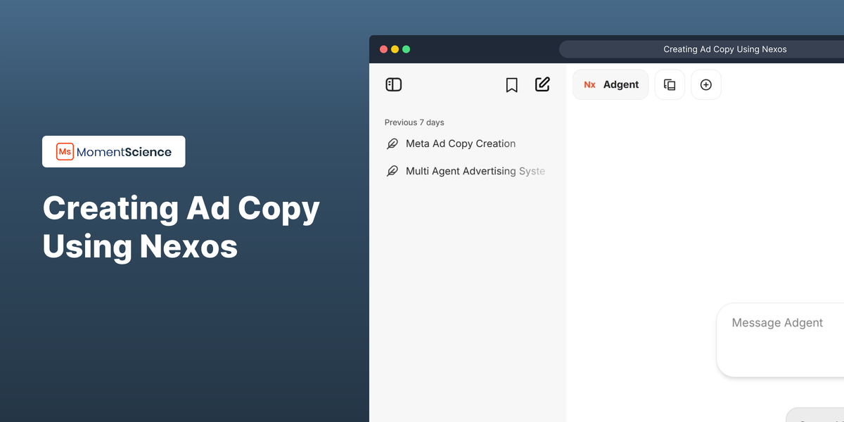 Creating MomentScience Ad Copy using Nexos