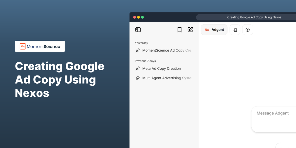 Creating Google Ad Copy using Nexos